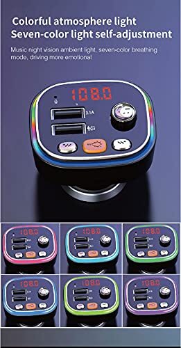 Transmisor de FM Bluetooth Para Carro Radio Auto Manos Libres Adaptador