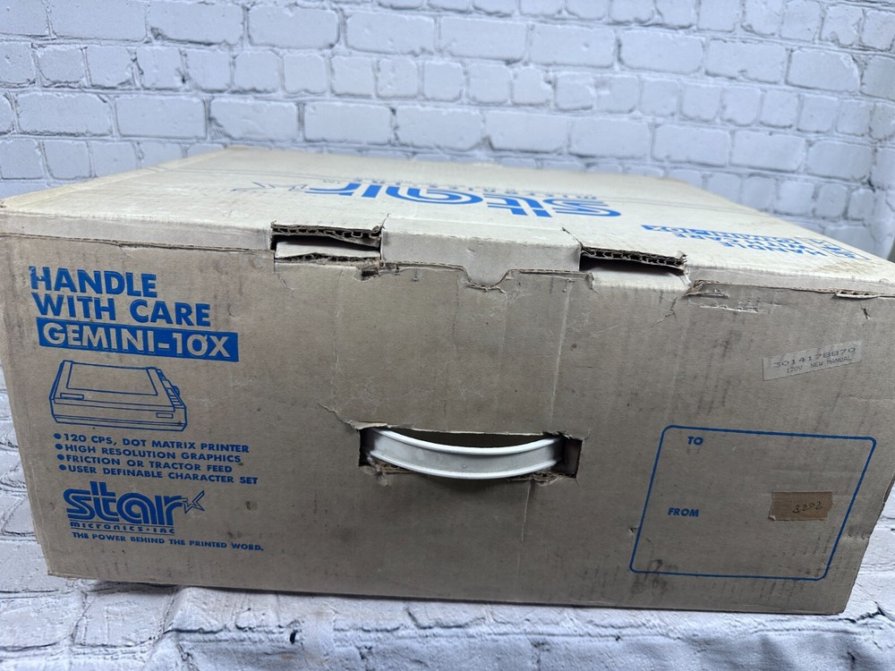 Star Micronics Gemini 10X Dot Matrix Printer GOOD WORKING COND. SEE *VIDEO*