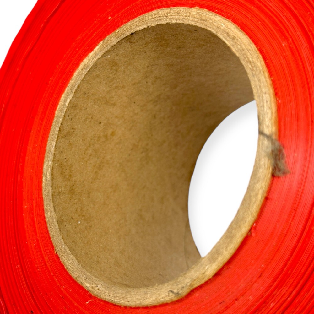 White Cap Plastic Danger Barricade Tape Red