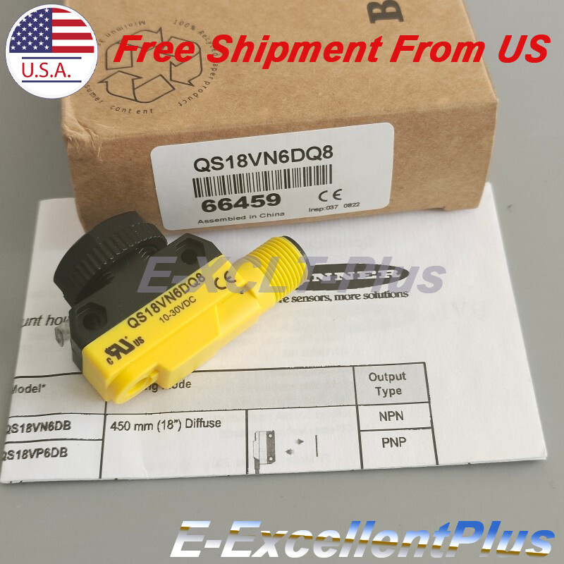 For Banner Engineering QS18VN6DQ8 Diffuse Reflection Photoelectric Sensor Switch