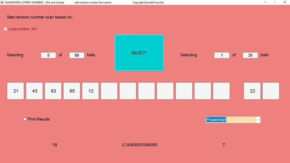 Guaranteed Lottery Numbers software - USB Flash Drive