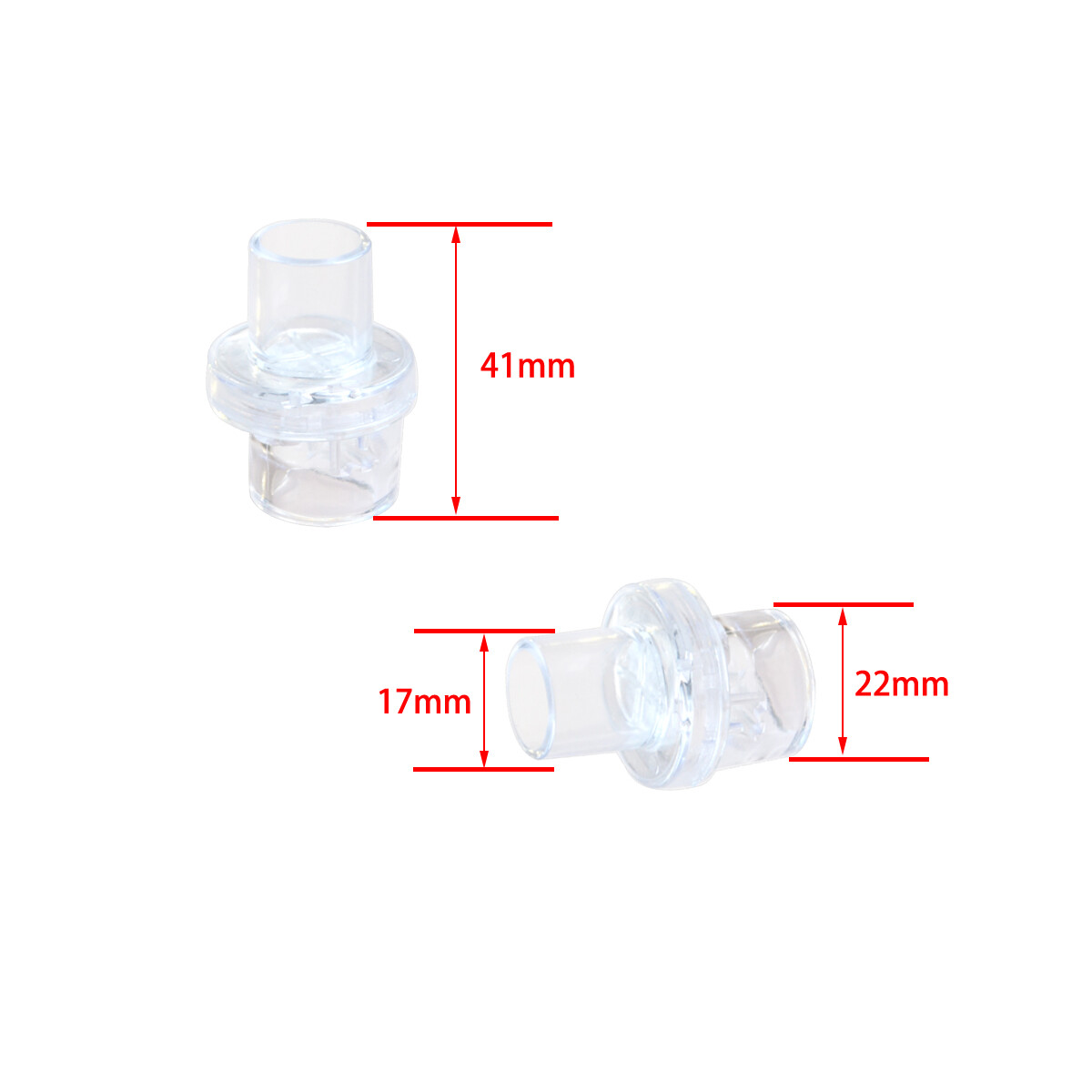 1000pcs Pocket CPR Mask Inlet One-Way Valve CPR First Aid Training 22mm 3 colors