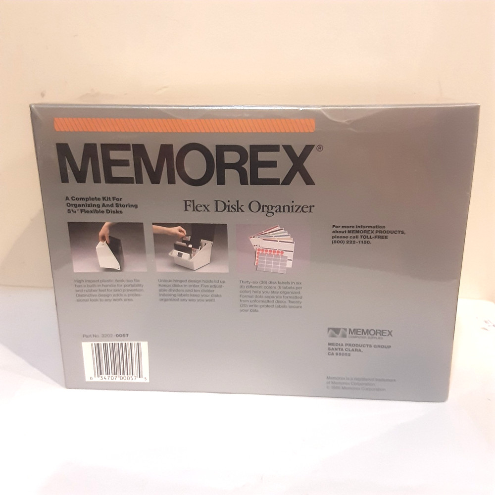 MEMOREX FLEX DISK ORGANIZER SEALED NEW