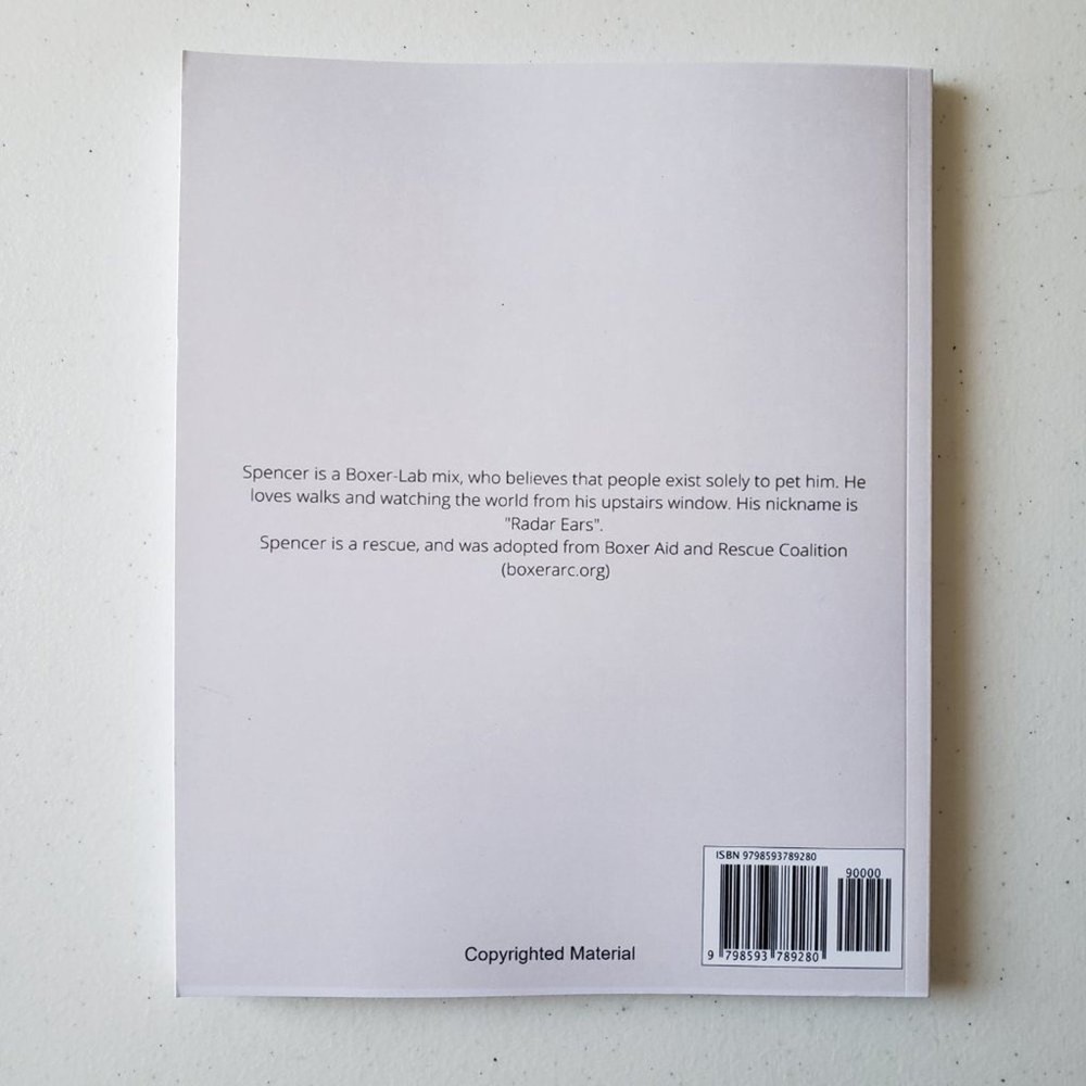 A Boxer Lover’s Journal: Spencer Black Lined 120 Page Notebook