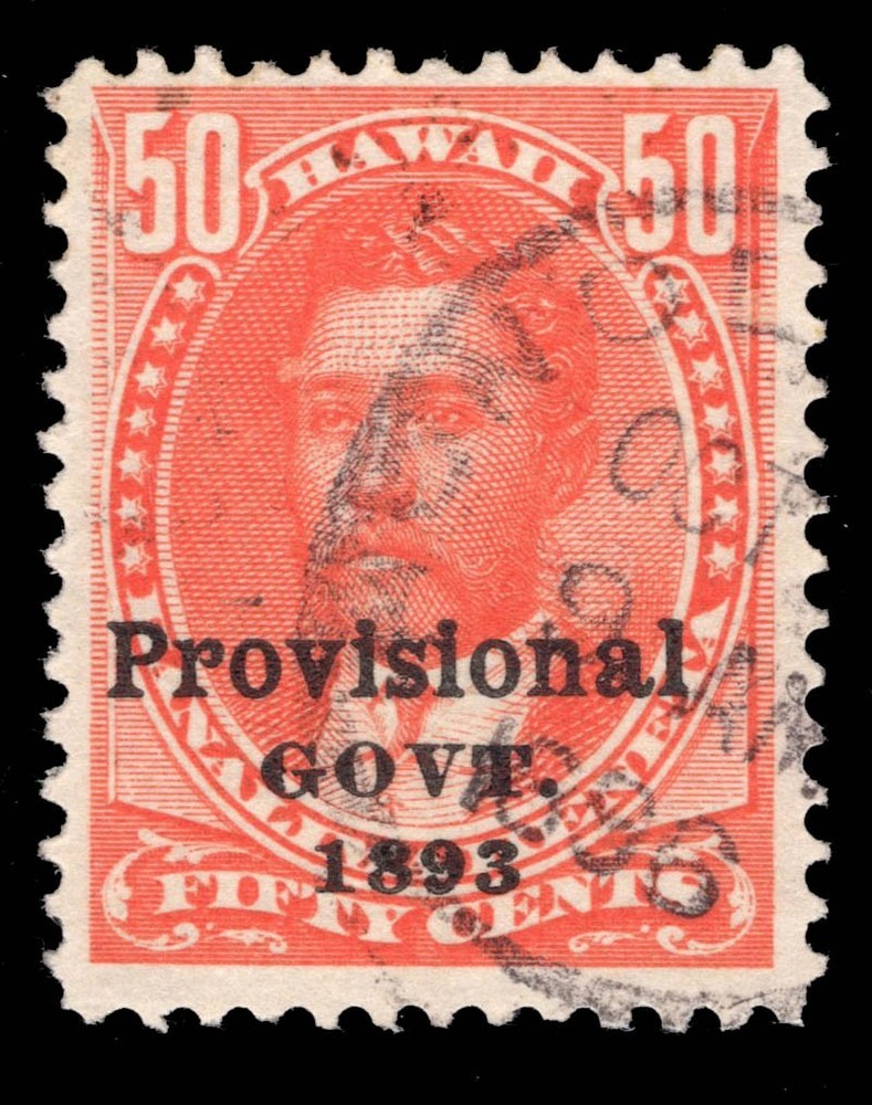 MOMEN: HAWAII US STAMPS #72 USED LOT #97689*