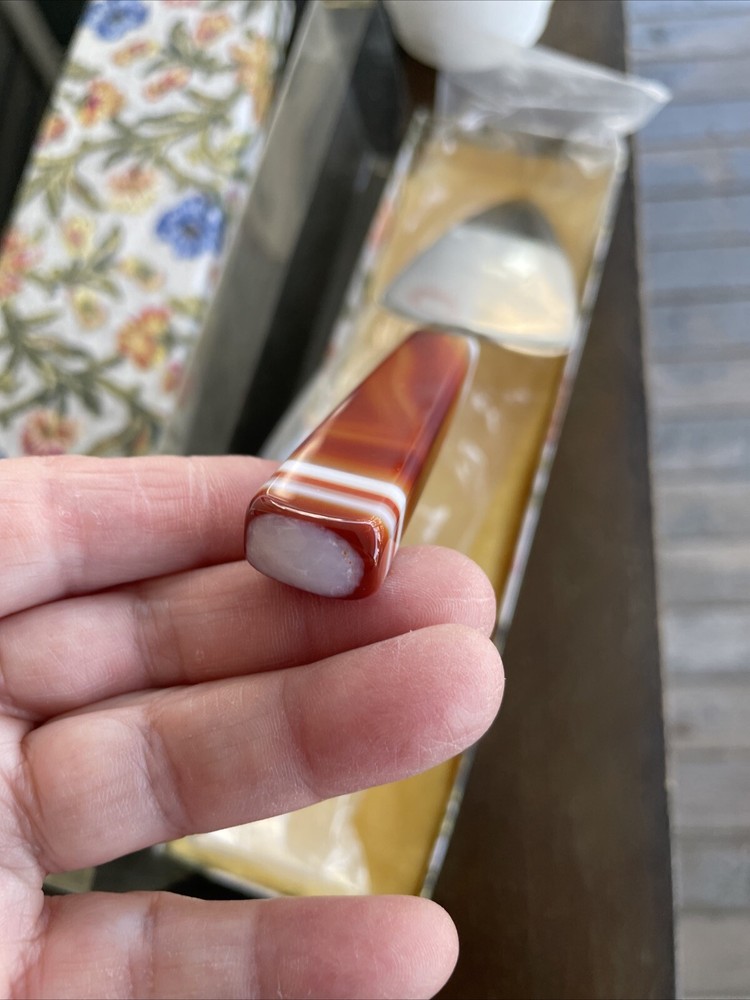 Cake Server Pie Server With Red Agate Handle New