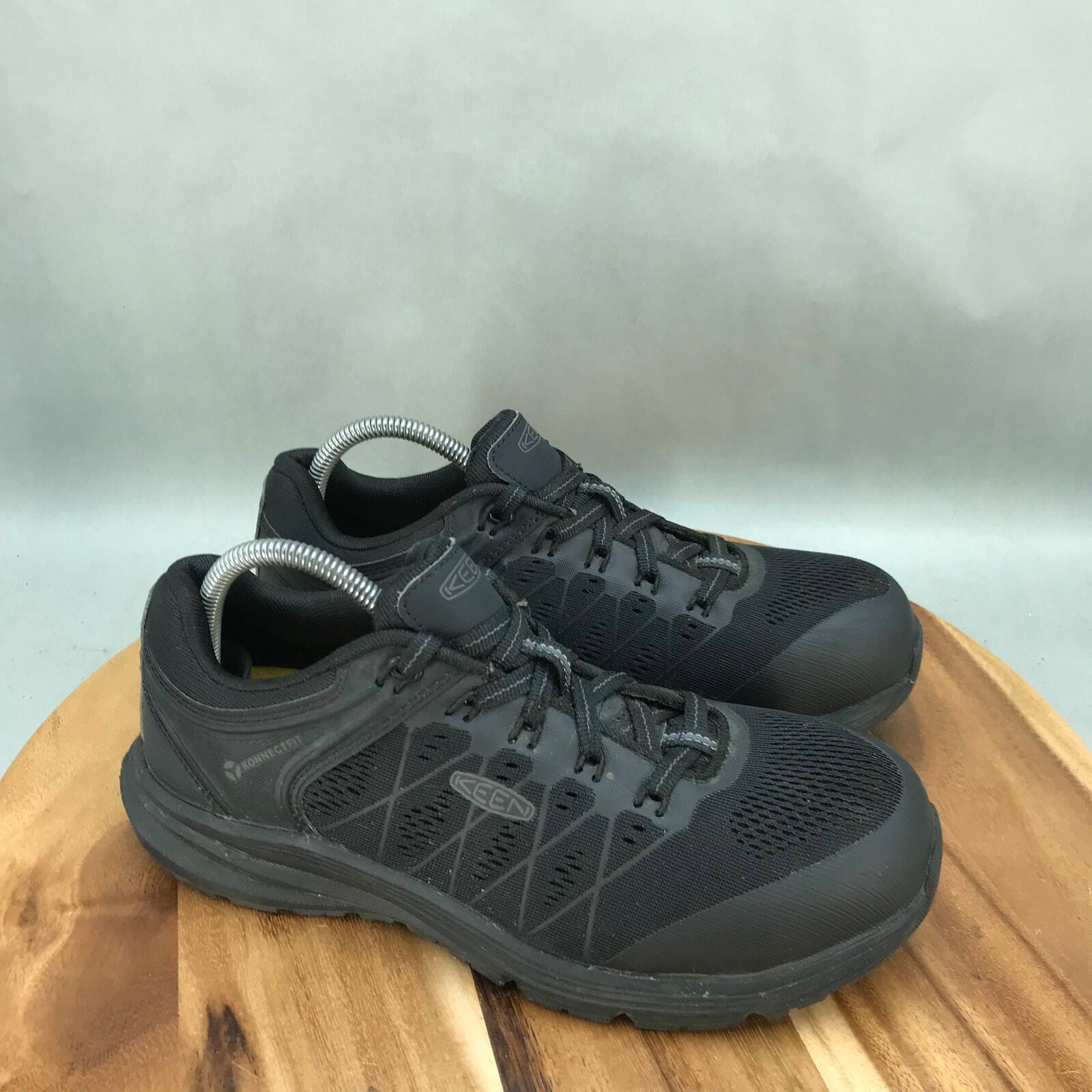 Keen Vista Energy Comp Toe Work Shoes Womens 10 M Black Mesh Lace Up Low Top