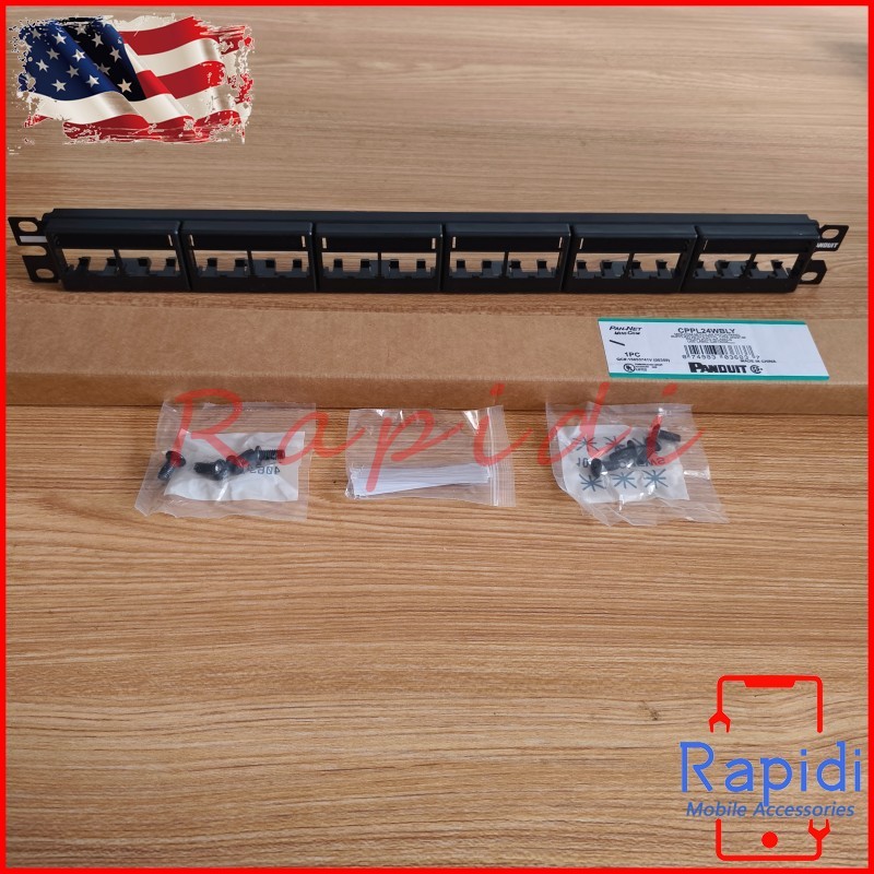 NEW In Box Mini-Com Modular Patch Panel For Panduit CPP24WBLY 24Port US