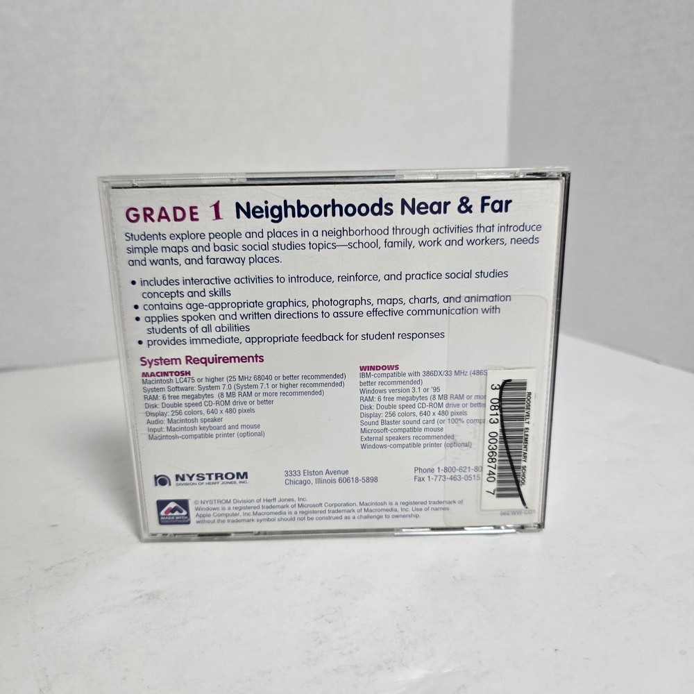User's Guide For Grade 1 Exploring Where & Why Education CD ROM WIN 95/MAC