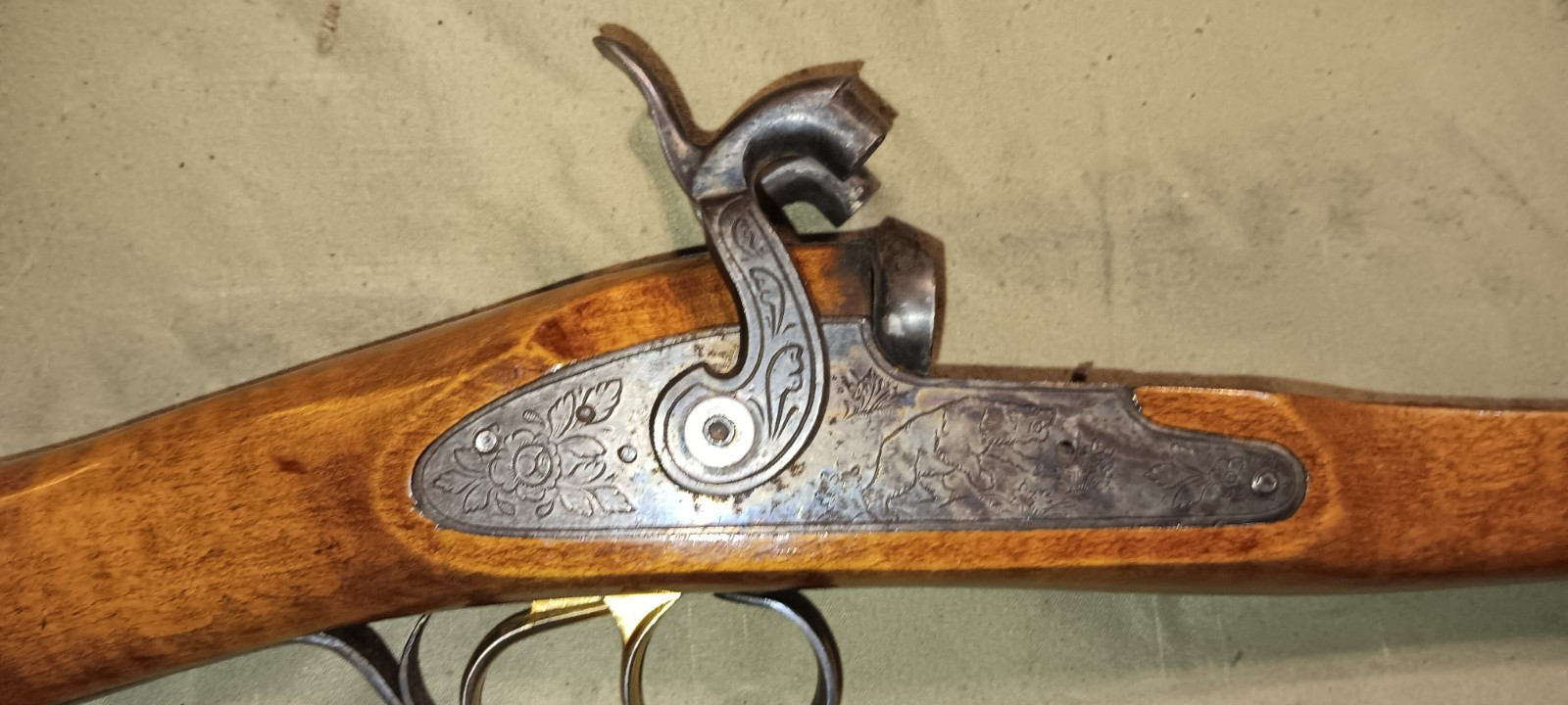 VINTAGE CVA DOUBLE BARREL EXPRESS RIFLE / DOUBLE BARREL SHOTGUN STOCK ASSEMBLY