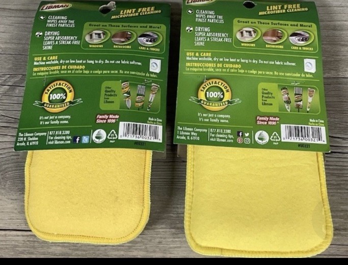 Libman Clean Shine Microfiber Green and Yellow Sponge 2