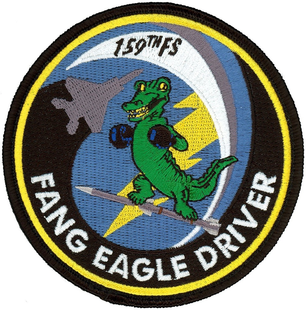 USAF 159th FIGHTER SQUADRON – FANG EAGLE DRIVER PATCH
