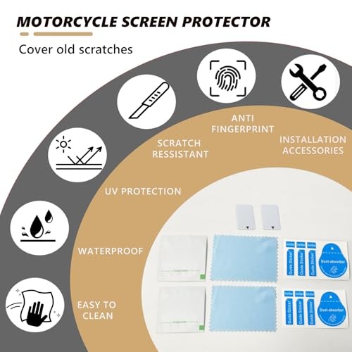 2 Set Dashboard Screen Protector Motorcycle Instrument Protective Film