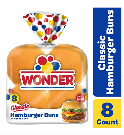 Wonder Bread Classic Hamburger Buns - 15 oz Package