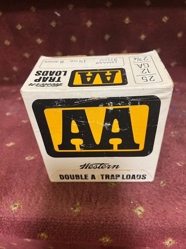 Western EMPTY 12 Ga  Shotgun Shell Boxes “WINCHESTER” Double  AA YELLOW!