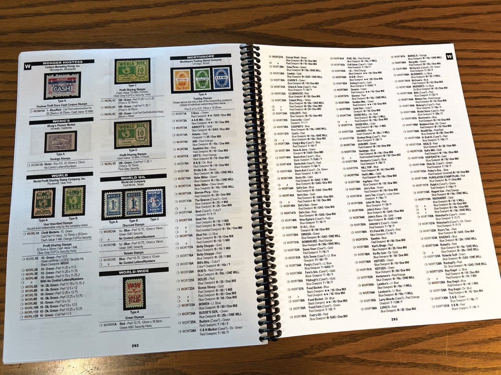 U. S. Trading & Saving Stamp Catalog & Value Guide Merchant Cinderella Book