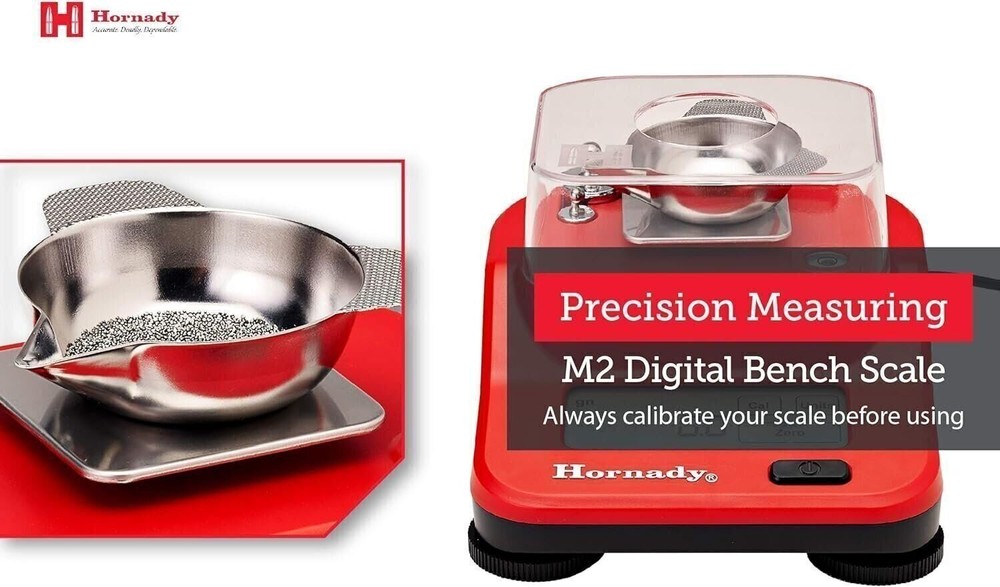 Hornady M2 Digital Bench Scale, 050111 - Compact Powder Scale for Reloading...