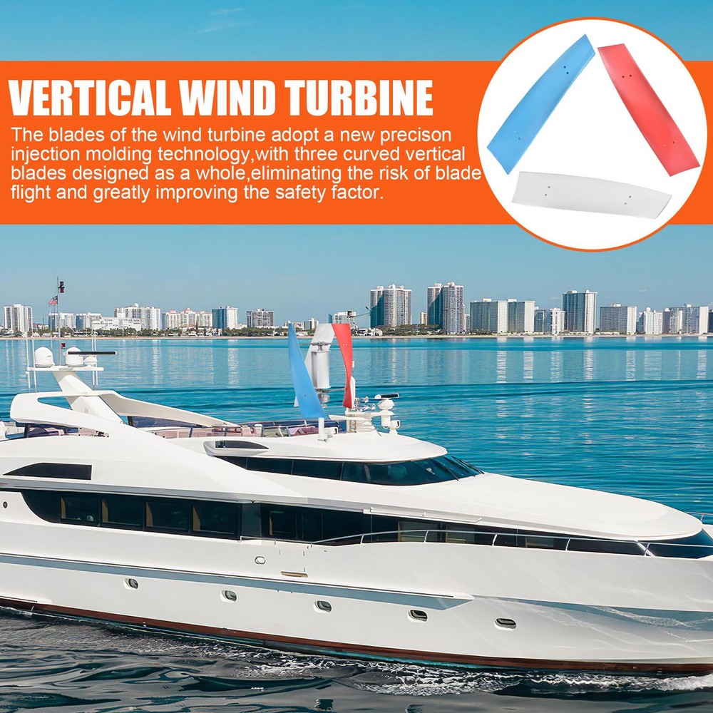 3000W 24V Vertical Axis Wind Turbine Generator W/ Controller Wind Power New