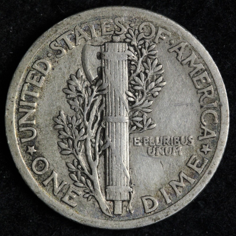 1919 Mercury Silver Dime XF E151 ZTL