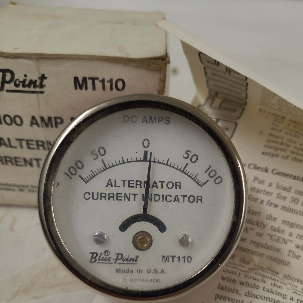 BLUE POINT MT110 ALTERNATOR CURRENT INDICATOR, 100A