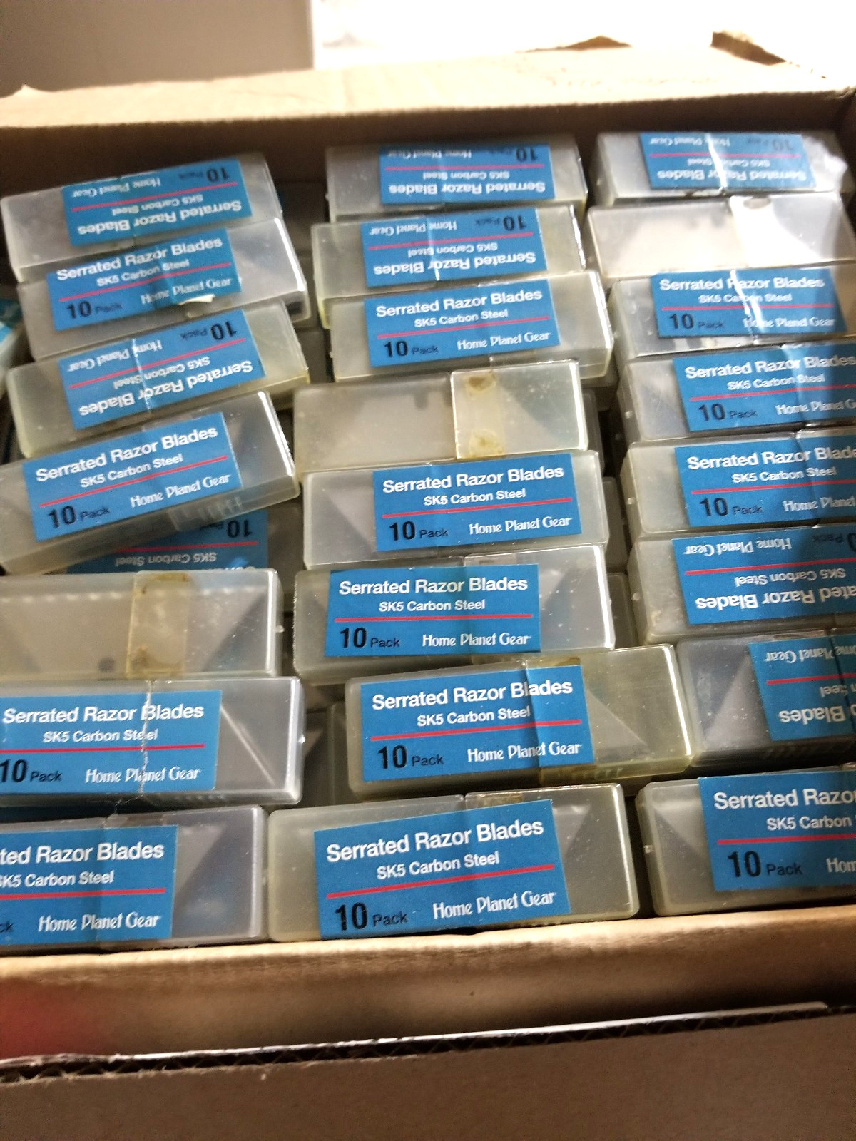 Serrated Blades (100 to 1K) for Utility Knife Box Cutter - SK5, Two Notch