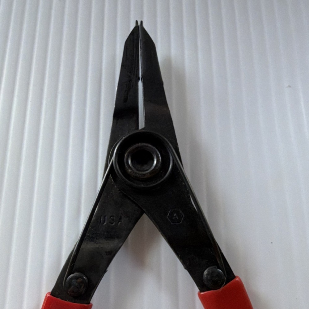 Jensen Tools 05320 Snap Ring Pliers for External Retaining Rings Red Handle