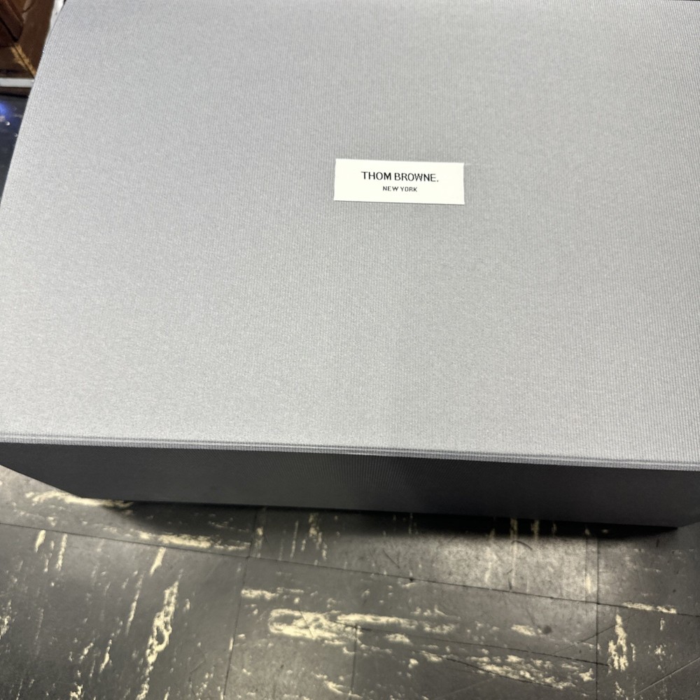 Authentic Thom Browne Empty Gift Box Magnetic Gray Storage Box JUMBO