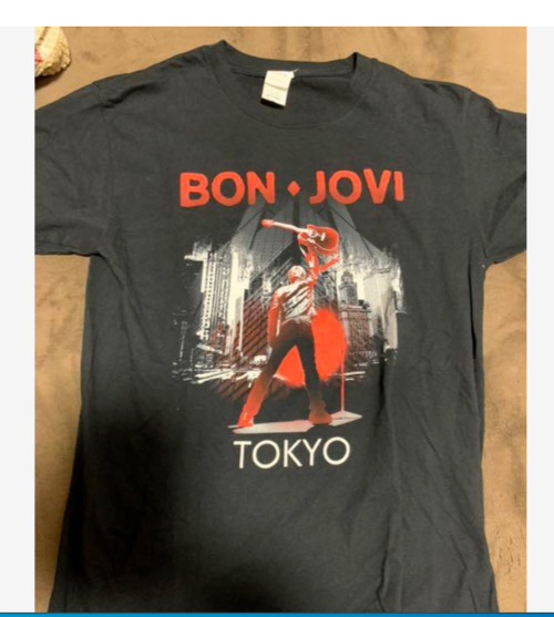 Very Rare M! BON JOVI TOKYO DOME 2018 Limited T-Shirt Black　Japan　F/S