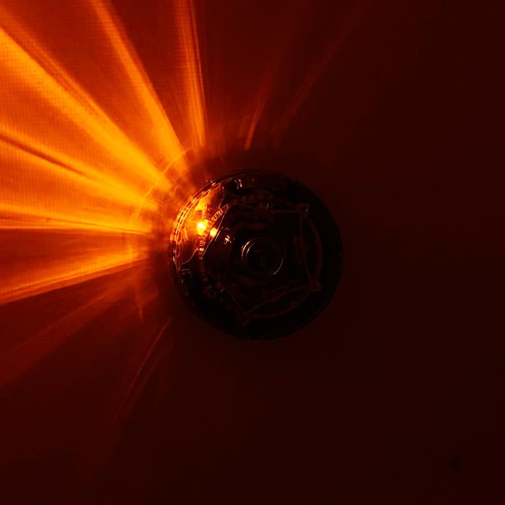 Battery Operated Amber LED Rotating Light Beacon, Magnet Mount