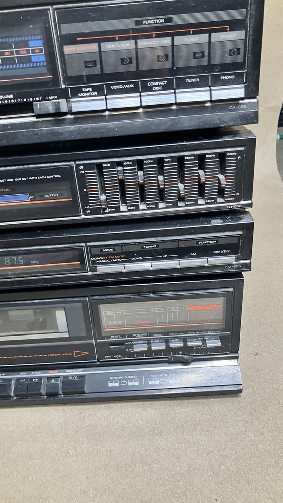 Fisher Studio Standard Stereo Component System Lot Amplifier EQUALIZER TUNER Etc