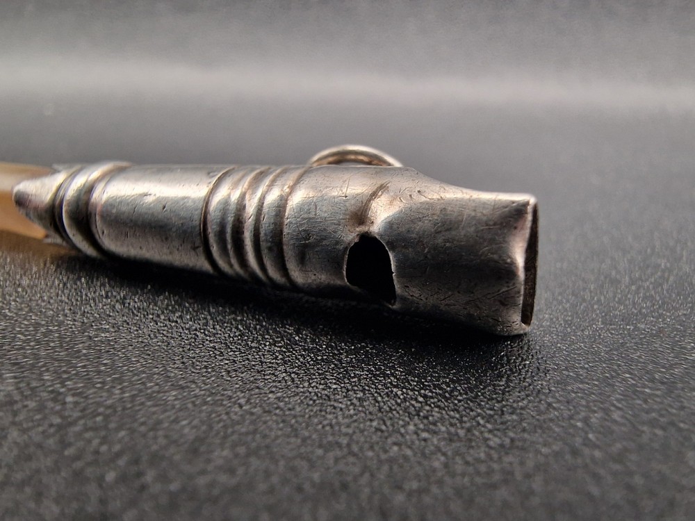 Antique Silver Babies Whistle Teether Ledsam & Vale Birmingham 1820