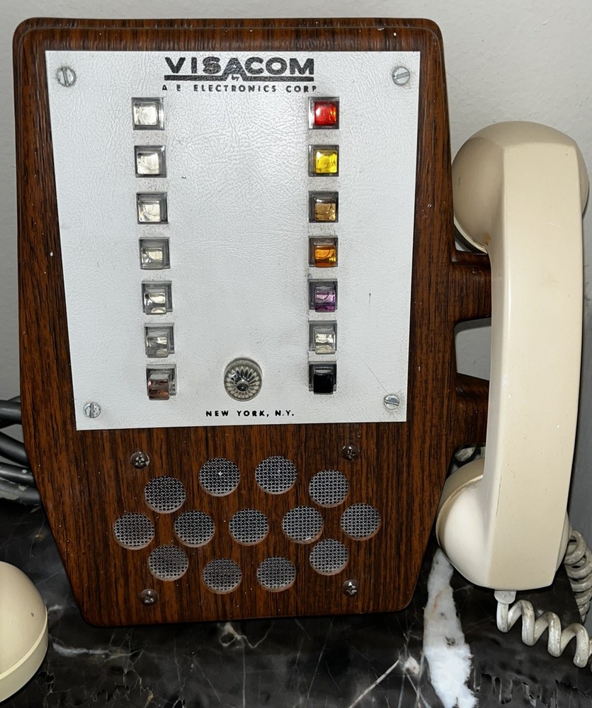 Rare! Vintage AE Electronics Corp. (VisaCom) Intercom Phone System..