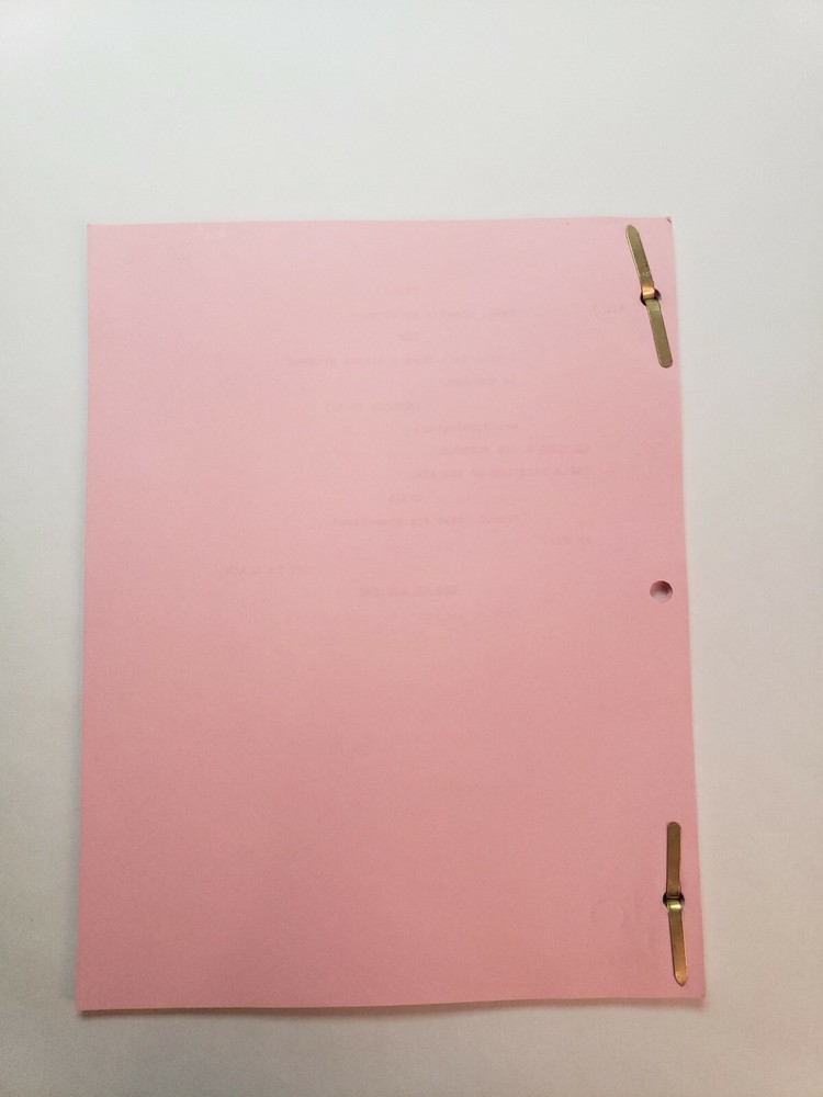 CHEERS / Dan Staley & Rob Long 1991 TV Script, Ted Danson "Unplanned Parenthood"