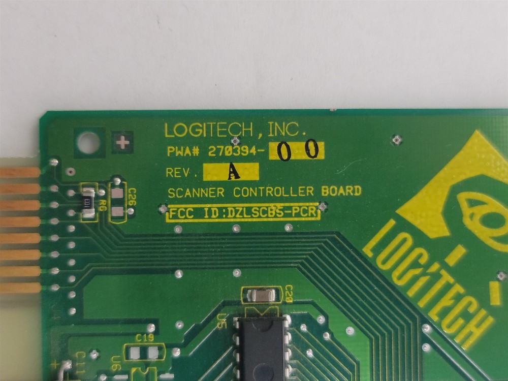Logitech 270394-00 Scanner Controller Board , ISA , 16-Bit