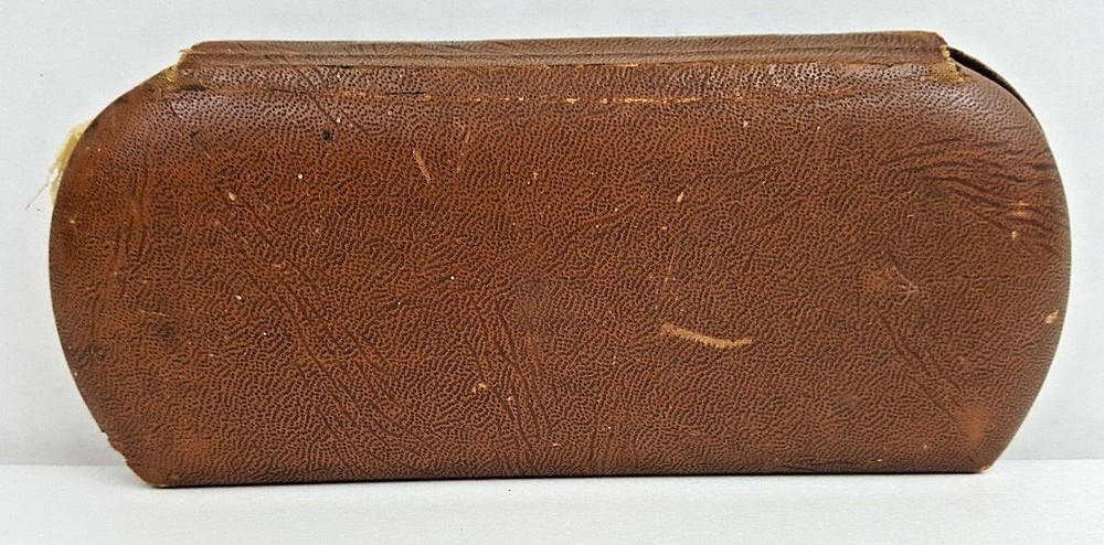 Antique WW2 Hawaiian Leather Glasses Case W/Variety Of Different Colored Lenses