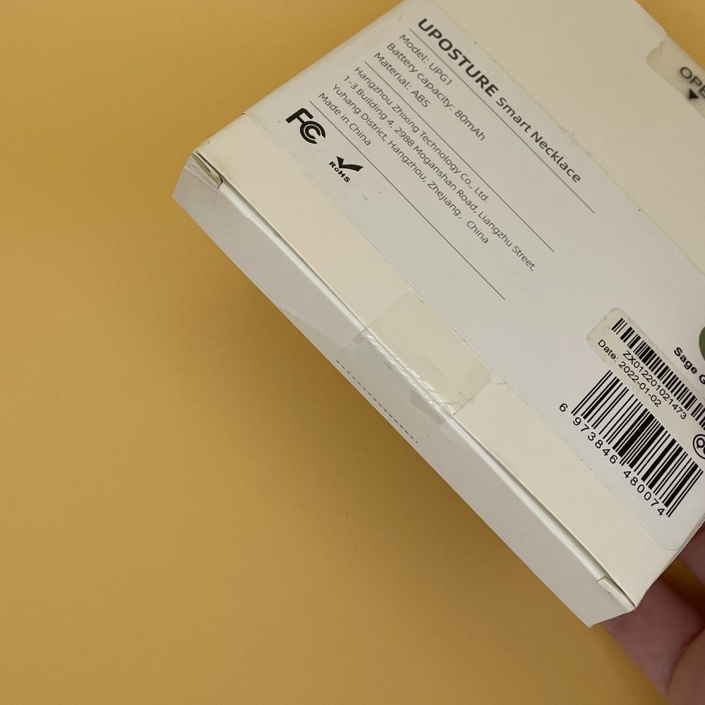 UPosture Smart Necklace Smart Algorithm Posture Trainer, Sage Green.