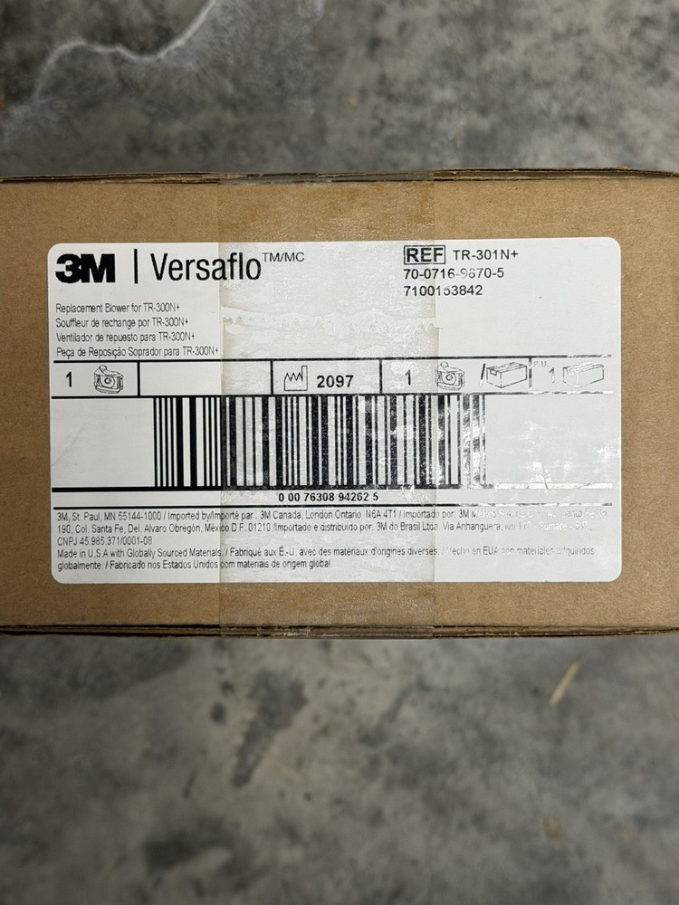 3M Replacement Blower TR-301N+, for Versaflo TR-300N+ 1 EA/Case