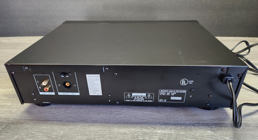 Sony CDP-605ESD High-end Elite Standard Compact Disc Player