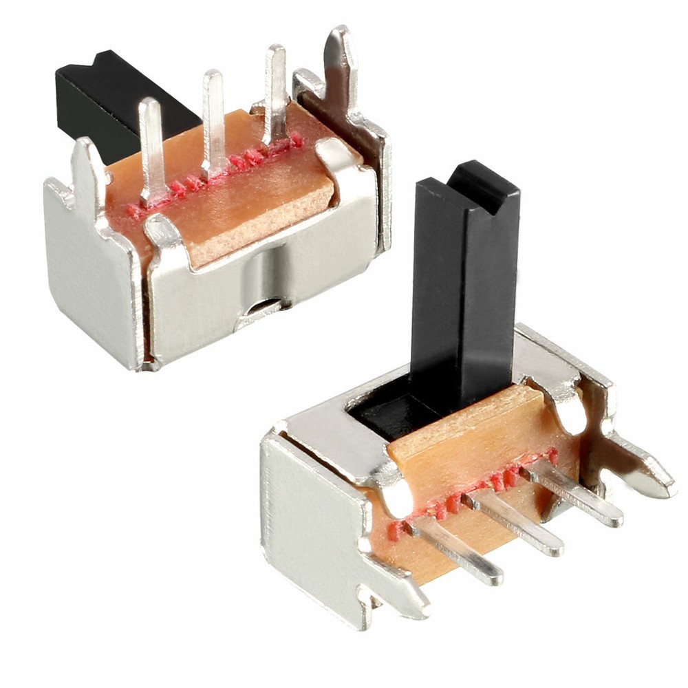 20pcs 7mm Horizontal Switch SPDT 1P2T 3 Terminal PCB Plate Lock-