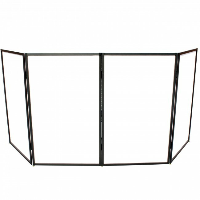 Pro X XF-5X3048B 5 Panel Black Frame DJ Facade w/Stainless Quick Release