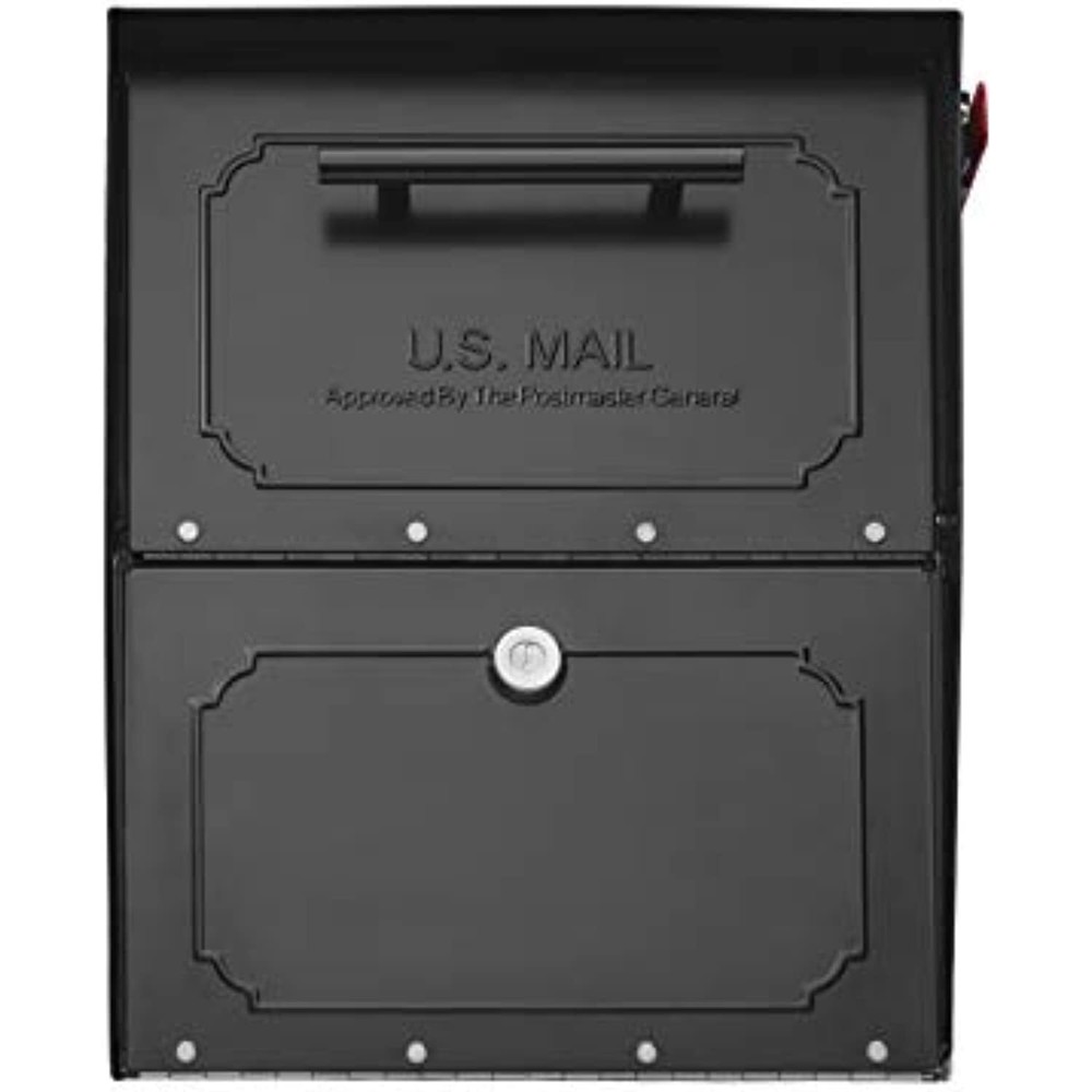 Architectural Mailboxes 620020B-10 TriBolt High Security Parcel Mailbox, Black