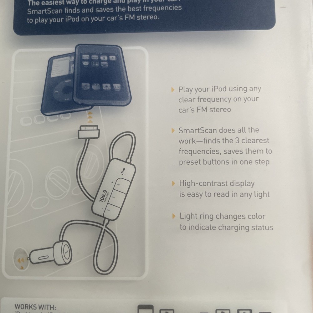 Griffin Trip Auto Smart Scan technology Made For The iPod