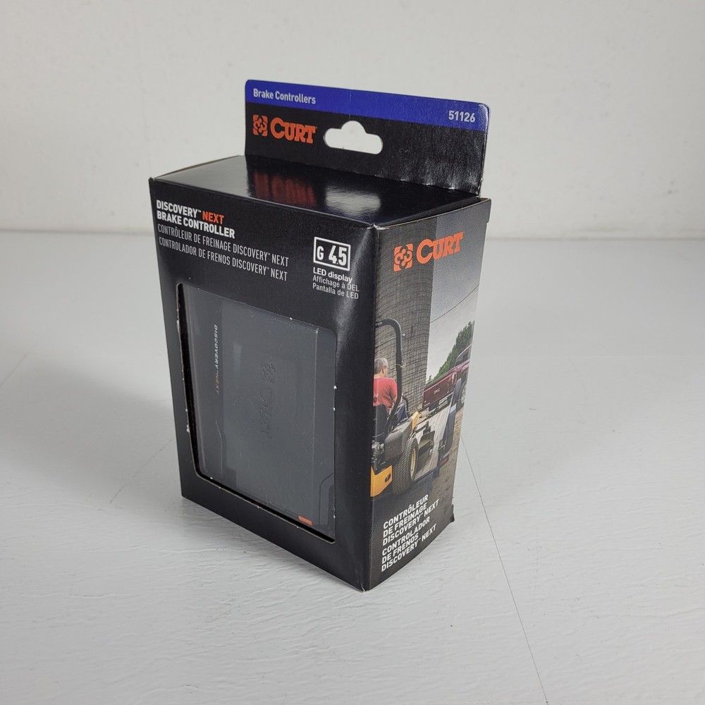 CURT 51126 Discovery NEXT Time-Delay Trailer Brake Controller w/ LED Display