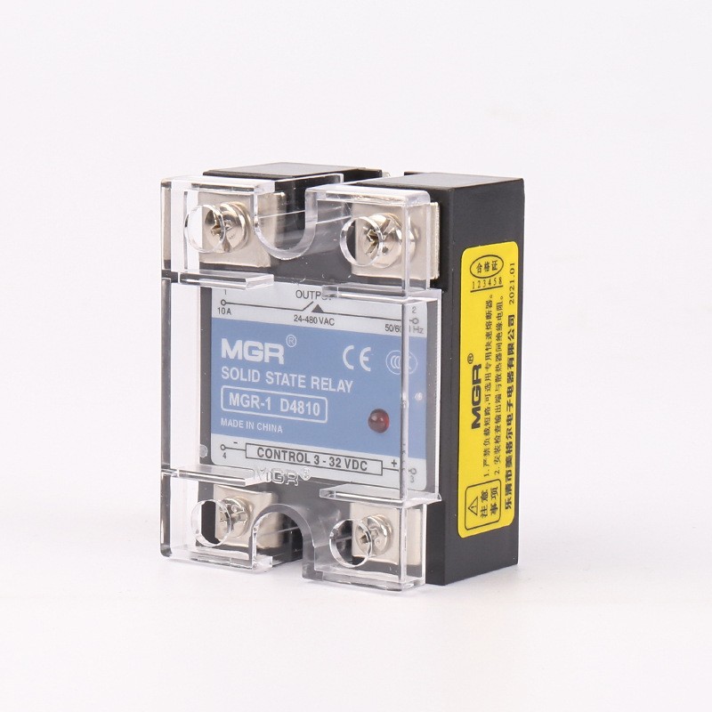 D4810 Solid State Relay 10A Single Phase Solid State Relay DC to AC SSR, 3-32V DC