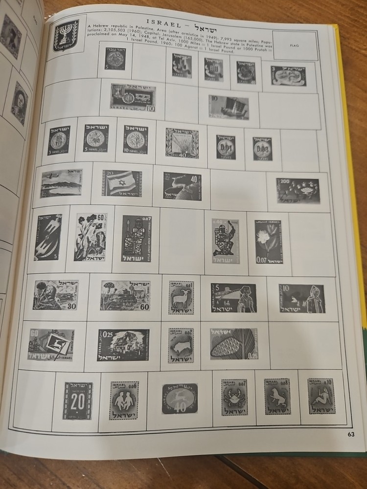 My First Stamp Album - Vintage 1967 Plus Flags Of The World stamps Beginners.
