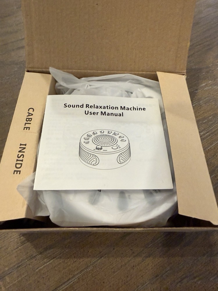 Sound Relaxation Machine White Noise Sleep Therapy Timer USB Powered NEW