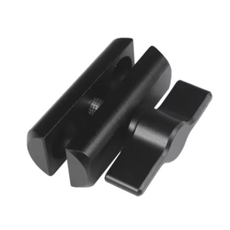 Double Socket Arm Clamp For 17mm Ballhead Camera Mount Holder