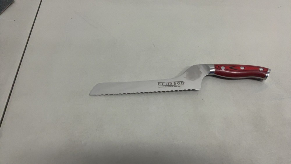 Ergo Chef Crimson Series 8-Inch Serrated Offset Bread