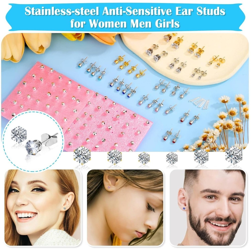 Professional Ear Piercing Gun Kit with Stainless Steel Studs