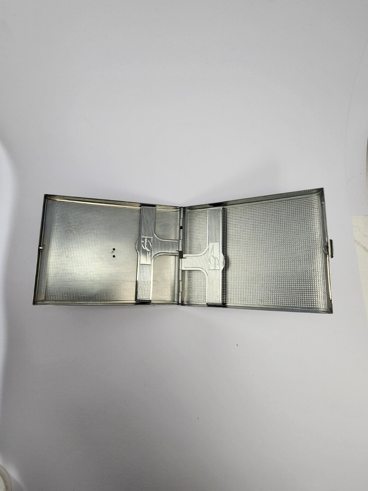 Evans Cigarette Case With Table Tennis Medal
